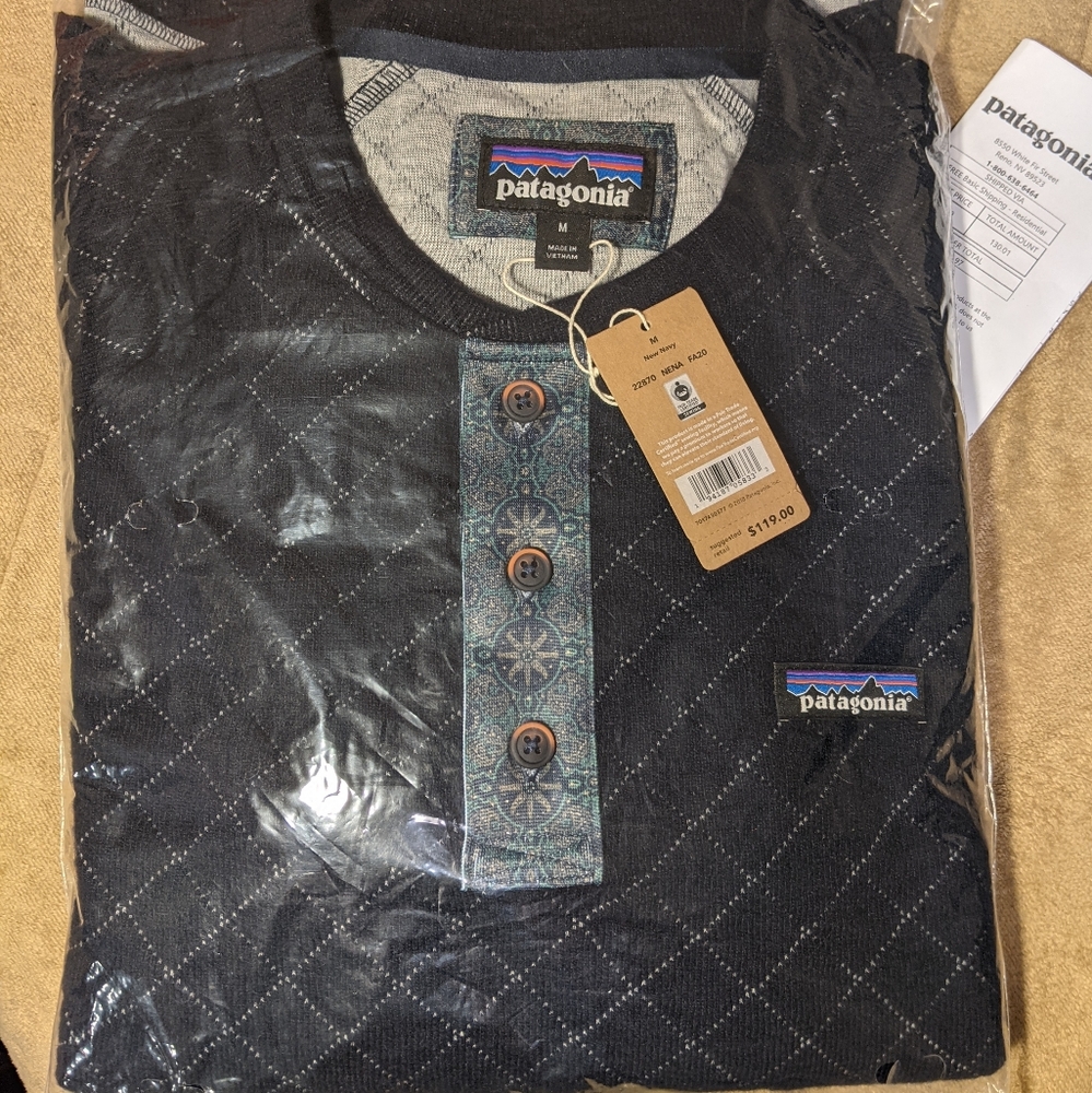 Patagonia M's Wool Blend Diamond Quilt Hanley - Picture 5 of 5